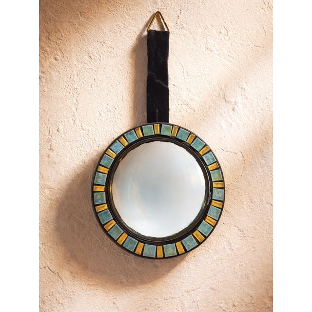 Vintage Convex Mirror (Oeil De Sorcière), Espelt-Influenced Design For Sale - Image 15 of 18