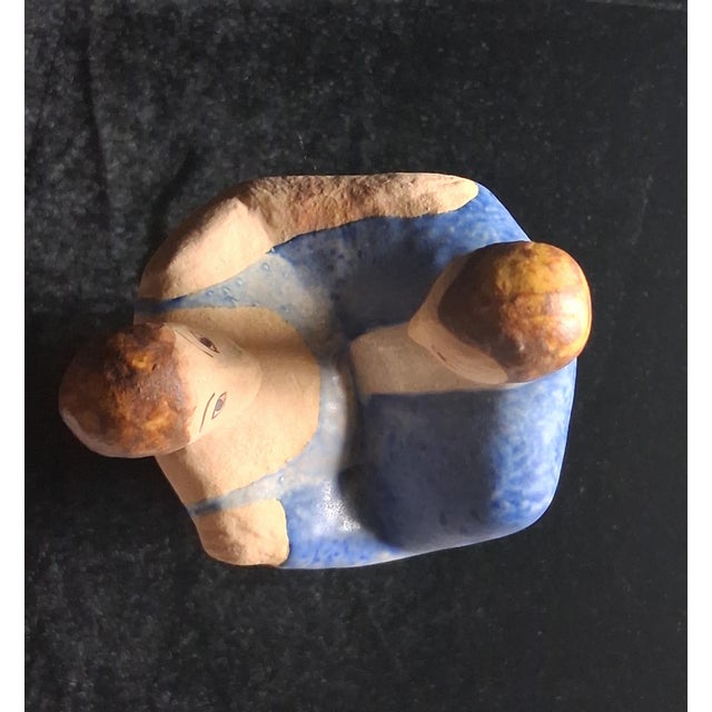 Lisa Larson "Dansande Par" Stoneware Figurine – Keramikstudion Gustavsberg Signed #176/600 For Sale In Tampa - Image 6 of 7