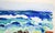 Blue 20th Century California Modernist Seascape in Watercolor on Paper by Lucile Marie Johnston For Sale - Image 8 of 8