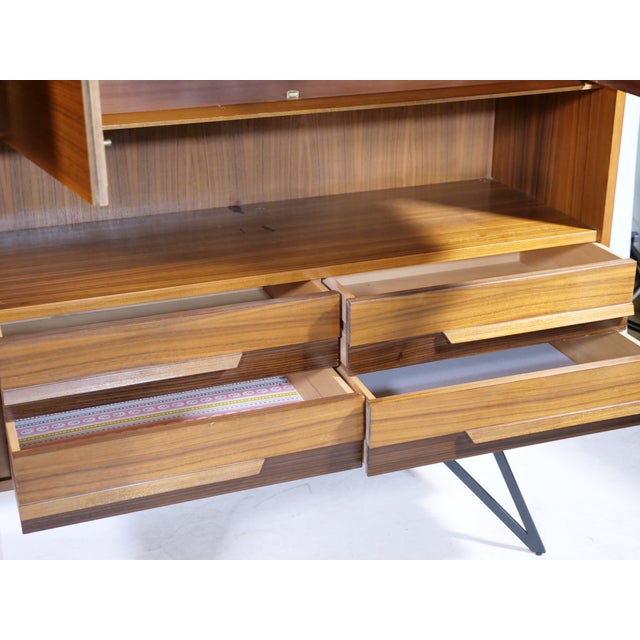 Mid-Century Modern Mid-Century Modern Teak Highboard by Ernst Dieter Hilker, 1960s For Sale - Image 3 of 17