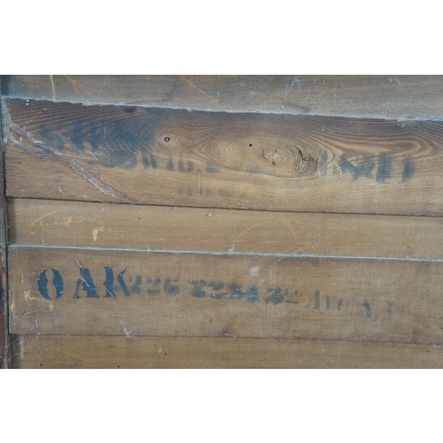 Antique American Victorian Oak Washstand Commode Chest Cabinet Backsplash For Sale - Image 17 of 18