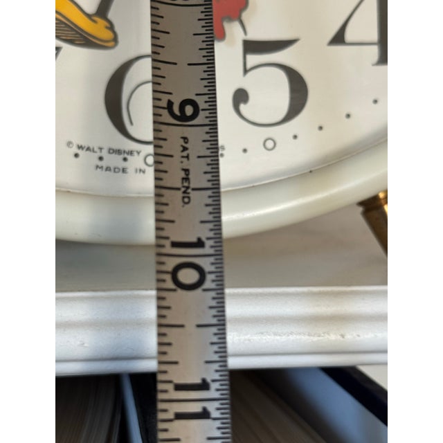 Late 20th Century Vintage Rare Bradley Oval Mickey Mouse Alarm Clock Made in West Germany For Sale - Image 5 of 8