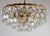 Metal Brass and Lead Crystal Chandelier from Schröder and Co., 1960s For Sale - Image 7 of 15