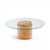 Mid-Century Modern Edward Wormley for Dunbar Mid Century Burlwood Pedestal Drum Coffee Table For Sale - Image 3 of 5
