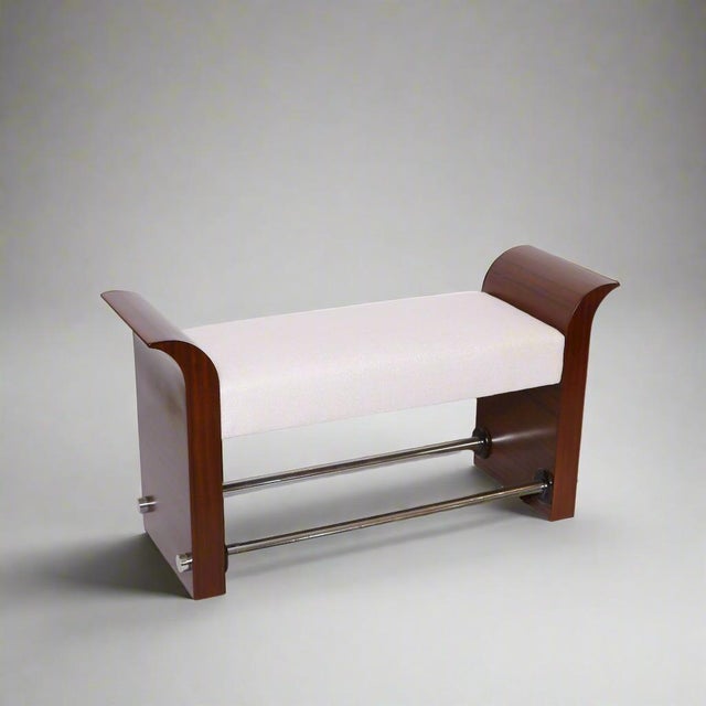 Single Art Deco Bench , France 1920's For Sale - Image 10 of 18