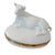 1980s French Blanc De Chine Porcelain Reclining Cow Limoges Box by Chamart For Sale - Image 4 of 8