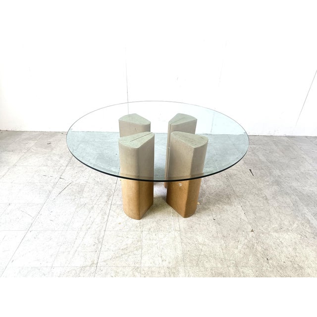 Fossil Stone Dining Table, 1970s For Sale - Image 3 of 13
