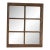 Vintage Rustic Wood Window Pane Wall Mirror Salvaged North Carolina Mountain For Sale