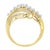 Haus of Brilliance 10K Yellow Gold Round and Baguette Diamond-Cut Ring (1/2 Cttw, I-J Color, I1-I2 Clarity) - Size 8-3/4 For Sale - Image 4 of 7