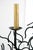 Pair of faux coral black sconces. Double Arm Sconce also listed and matching chandelier. Brass candle covers are newly made.