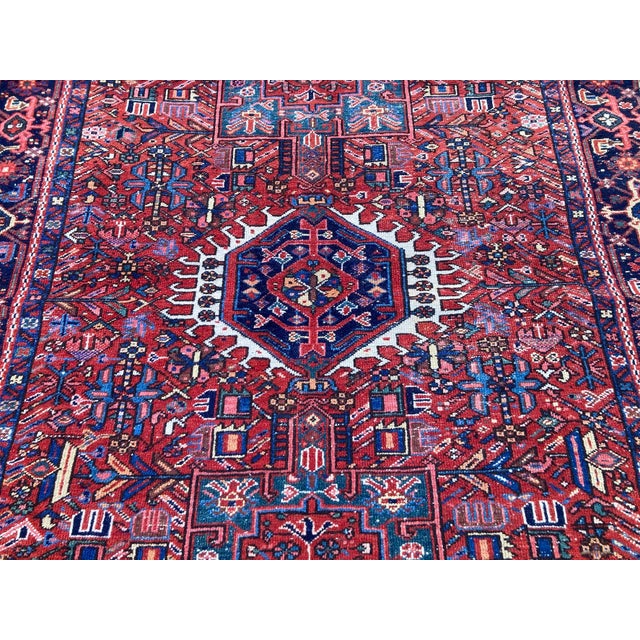 19th Century Antique Karadja Rug in Wool, 1890s For Sale - Image 5 of 13