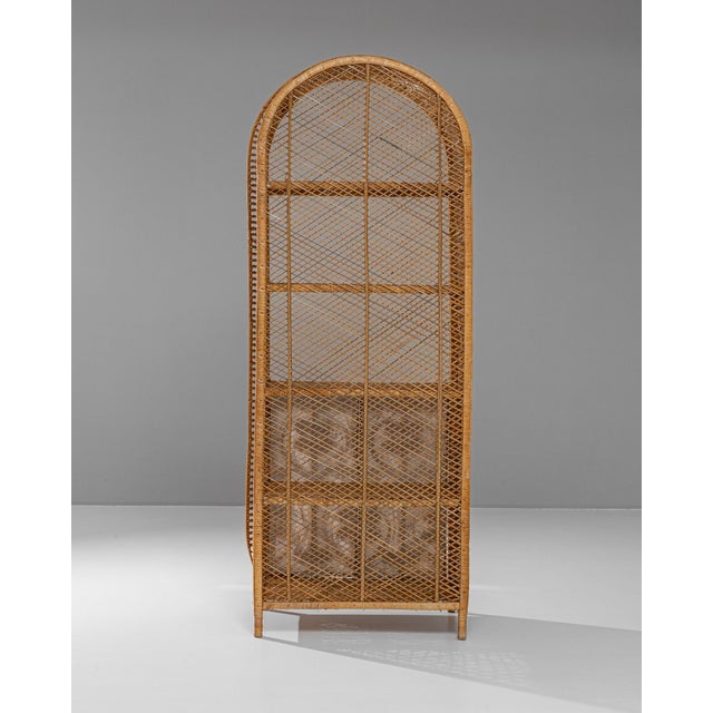 20th Century French Wicker Cabinet For Sale - Image 4 of 12