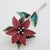 Italian Vintage Italian Handmade Genuine Silver Poinsettia Flower Christmas Decoration For Sale - Image 3 of 9