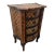Vintage Nightstand Cabinet Chest Four Drawers Bamboo / Wicker Tiki Petite Size For Sale