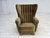 Green Danish Highback Relax Armchair in Green Furniture Velour, 1960s For Sale - Image 8 of 18