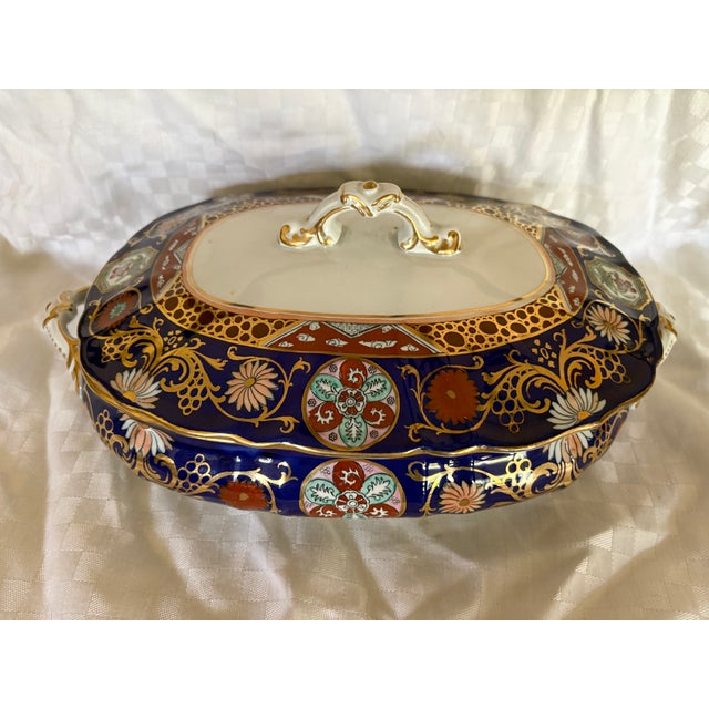 Early 19th C Imari Pattern Mason's Ironstone Covered Tureen For Sale - Image 12 of 14