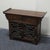 Brass Vintage Chinese Hardwood Altar-Style Cabinet With Fretwork Doors & Drawers - 56.5cm For Sale - Image 8 of 10