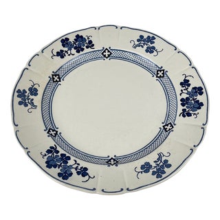 Round Jane Model Platter from KG Lunéville, 1890s For Sale
