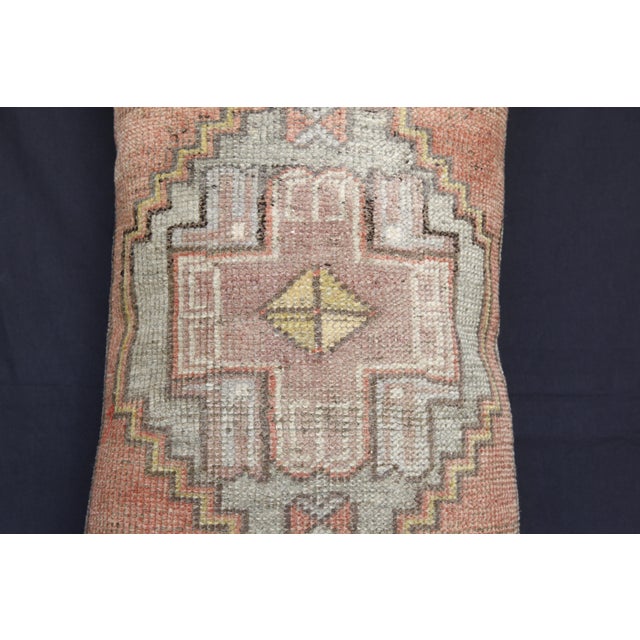 Handmade Tribal Soft Tones Rug Pillow Cover -17'' X 32'' For Sale - Image 13 of 14