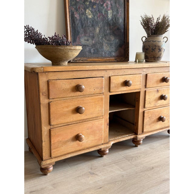 English Antique English Pine Sideboard For Sale - Image 3 of 8