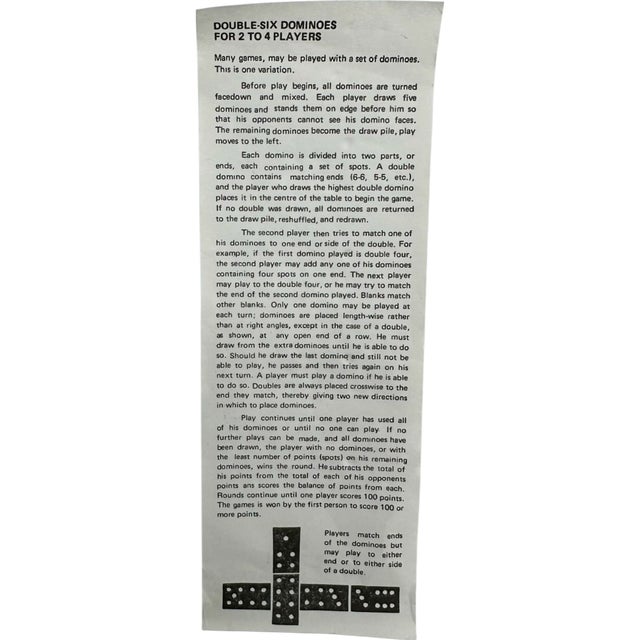 Mid-Century Modern Vintage Pierre Cardin 28-Piece Domino Set Game For Sale - Image 3 of 12