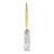 Vintage Brass Letter Opener With Marble Handle For Sale