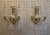 ​ Pair of 21st Century Schonbek La Scala 3 Light Brass & Rock Crystal Wall Sconces For Sale - Image 4 of 9