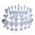1980s Elegant Mikasa Park Lane Crystal Drinkware Suite - 32 Pieces For Sale