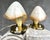 Austrian Brass and Hand-Painted Glass Table Lamps by Rupert Nikoll, 1950s, Set of 2 For Sale - Image 12 of 17