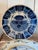 Blue 18th Century Delft Charger With Deep Peacock Pattern For Sale - Image 8 of 8