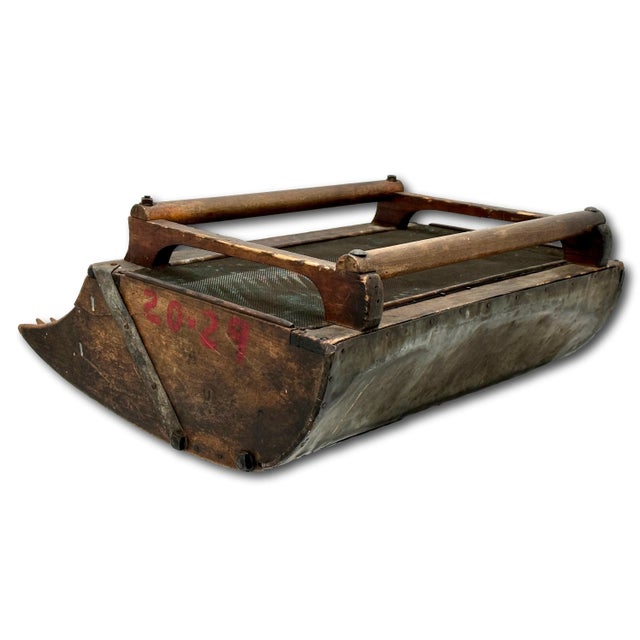 Auburn Wonderfully Age & Use Rustic Antique American Maple Wood Cranberry Scoop - Rake From Cape Cod Mass. For Sale - Image 8 of 12