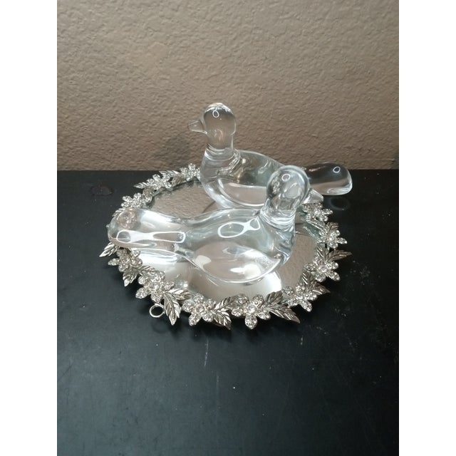 GORGEOUS Pair of Baccarat France Crystal 6" Dove Figurines This product is a pair of Baccarat France crystal dove...