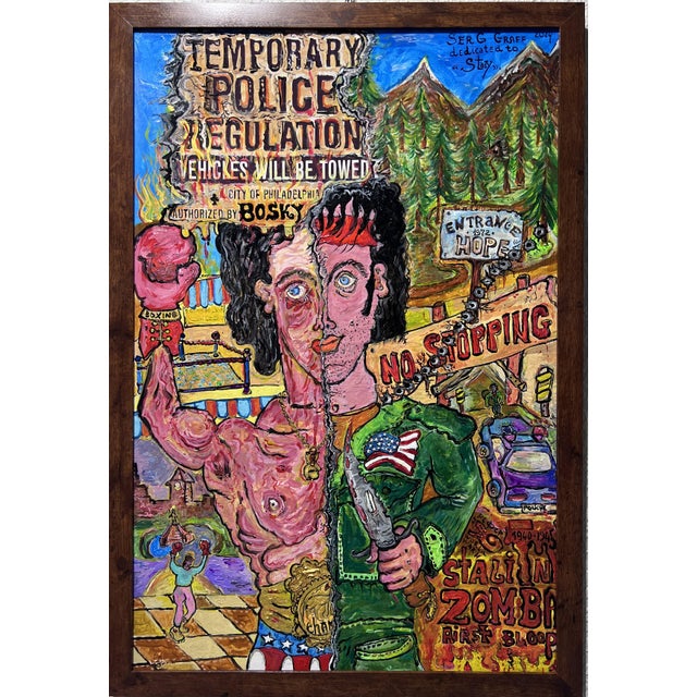 Title: Caricature ‍ Artist: Serg Graff ️ Medium: Acrylic on board ️ Size: Framed 38.5" x 26.5" | Artwork 36" x 24" ✅...