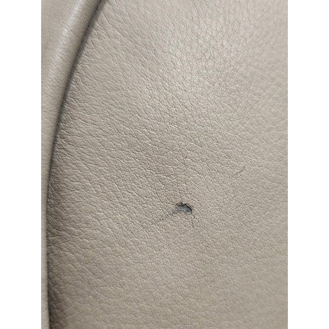 Pottery Barn Manhattan Roll Arm Leather Chair For Sale - Image 9 of 9