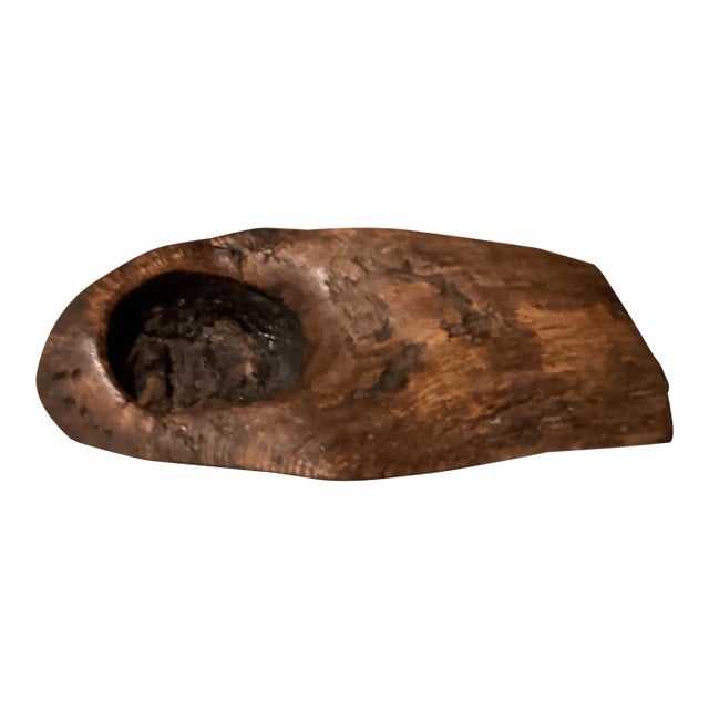 Rustic Hand Carved Wooden Decor For Sale