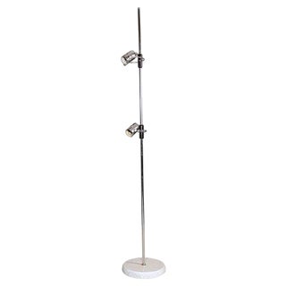 Italian Modern Marble, Metal and Plastic Floor Lamp by Fois for Reggiani Illuminazione, 1970s For Sale