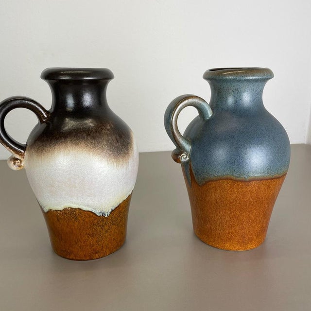 Fat Lava Pottery Vases from Scheurich, Germany, 1970s, Set of 2 For Sale - Image 18 of 18