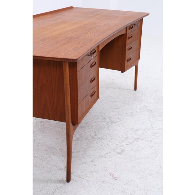 Product details vintage teak svend aage madsen desk item no.: 260155 features • designed by svend aage madsen •...