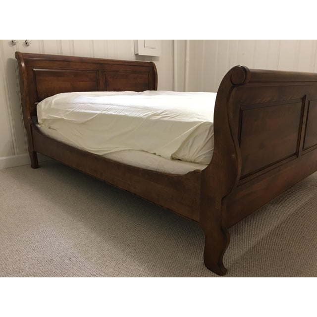 Ethan Allen Vintage French Country Sleigh Bed Chairish