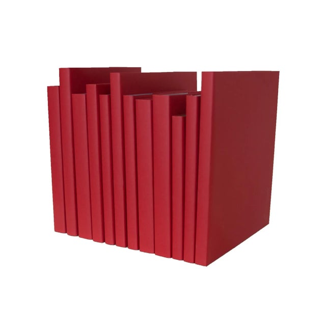 Modern Decorative Books - Orchard Oversized Paper Wrapped Book Bundle - 1 Foot of Red Books For Sale - Image 3 of 3