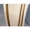 Vintage 115 Gm 18 Karat Yellow Gold Handmade Chain 76 Inch Unique Opera Length For Sale - Image 16 of 18