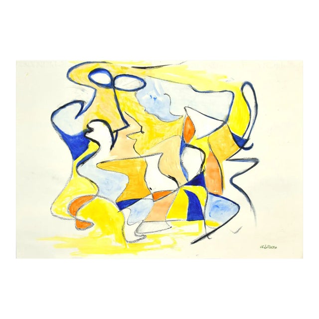 Giorgio Lo Fermo, Geometrical Abstract Composition, Mixed Media, 2020 For Sale