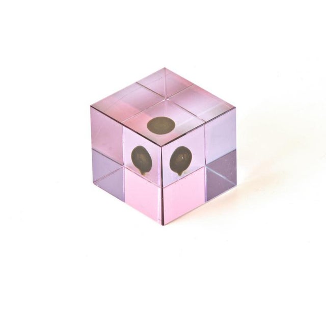 Alexandrite Glass Paperweight by Flavio Poli for Seguso Vetri d'Arte, Italy, 1958 For Sale - Image 5 of 6