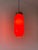 Mid-Century Modern Red Pendant Light attributed to Vetreria Vistosi Murano, 1960s For Sale - Image 7 of 15