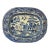 Antique Pearlware Blue Willow Platter Made in England - Circa 19th Century For Sale
