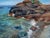 Presque Isle (Day 83) June 7, 2022 by Primary Hughes | Oil on masonite Seascape with rocky shore For Sale