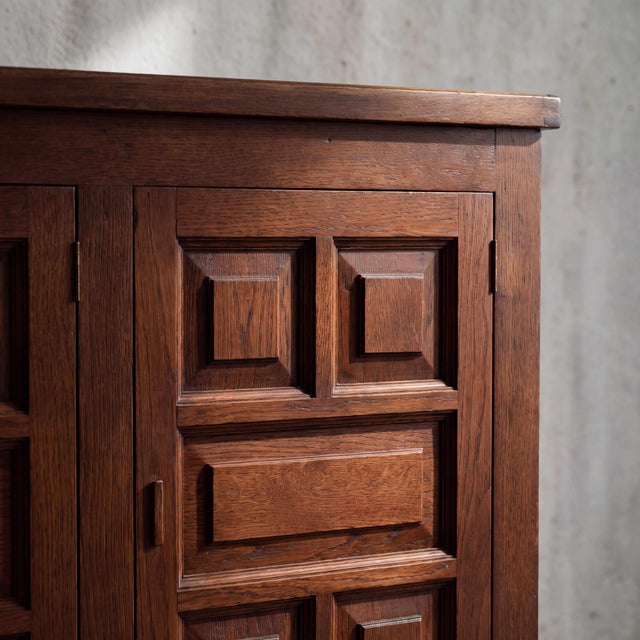 Vintage French Brutalist Sideboard, 1970s For Sale - Image 4 of 12