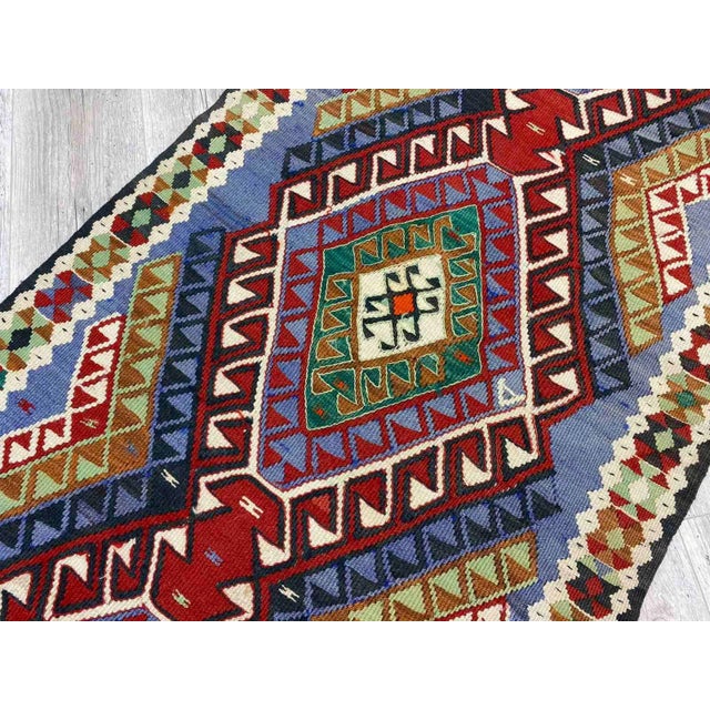 Vintage Anatolian Kilim Runner -34"x96" For Sale - Image 4 of 10