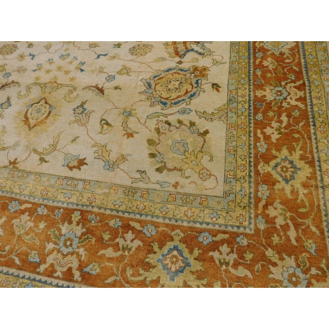 2000 - 2009 Handmade Indo Persian Rug. 8'x 9'9" For Sale - Image 5 of 18
