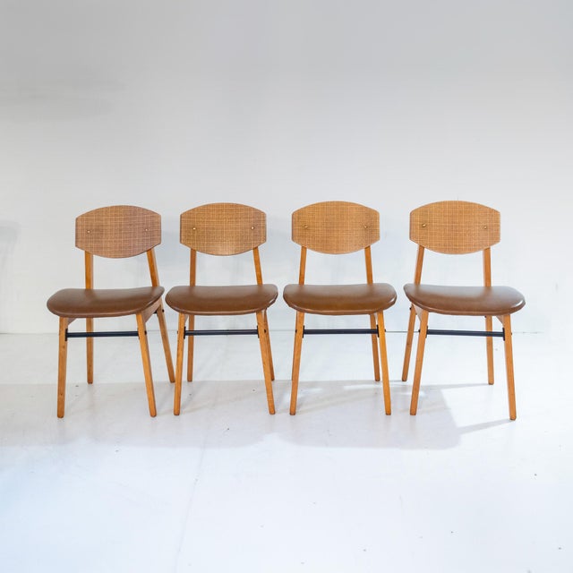 Mid-Century Modern Scandinavian Dining Chairs, 1960s, Set of 4 For Sale - Image 4 of 17